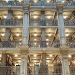 Ornate Balconies Peabody Library